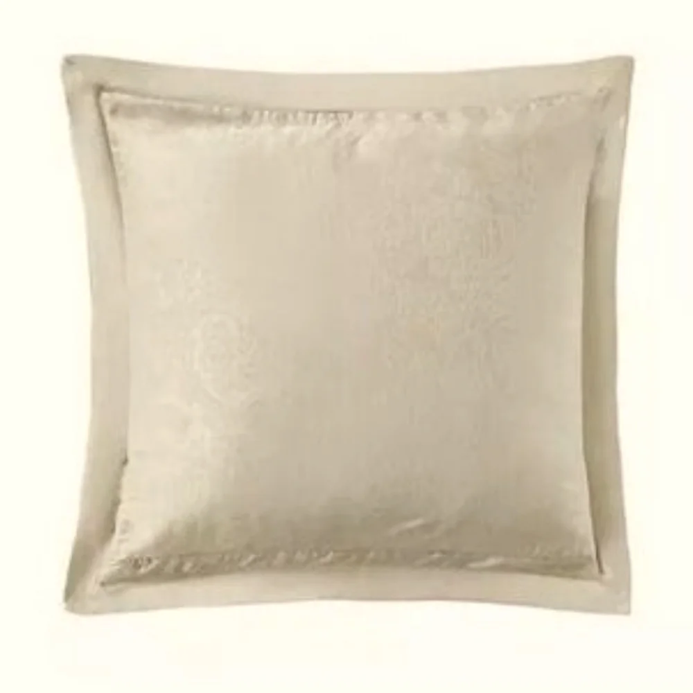 Waterford Neutral Champagne Square Decorative Pillow